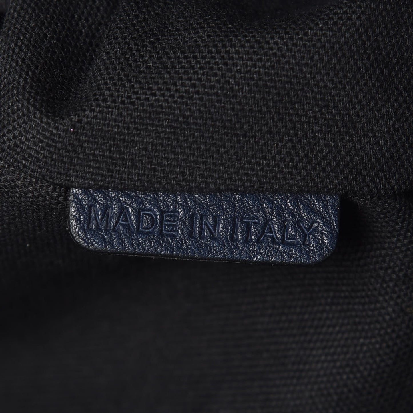 Grainy Calfskin House Check Medium Banner Tote Midnight Blue