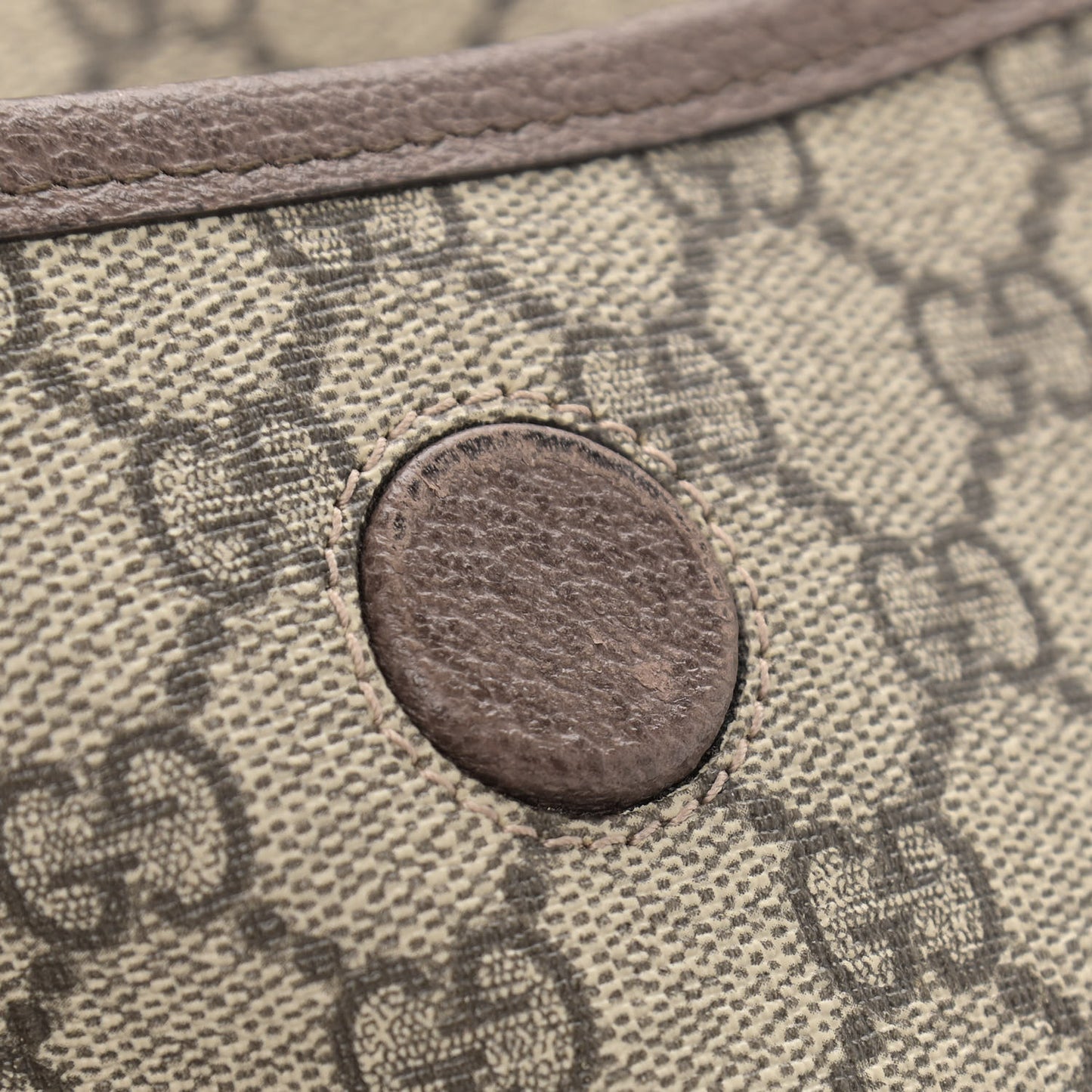 GG Supreme Monogram Neo Vintage Web Belt Bag Brown