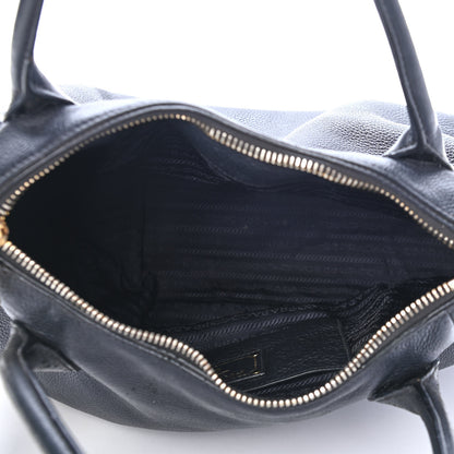 Prada Vitello Daino Tote Black 4 of 4