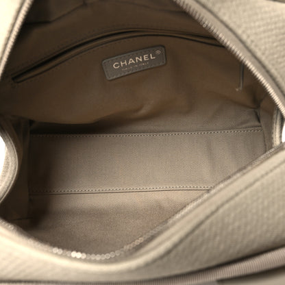 Chanel Canvas Deauville Small Bowling Bag Grey 5 of 10