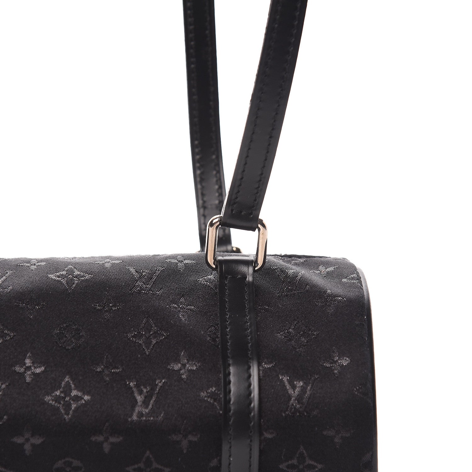 Louis Vuitton Satin Monogram Mini Papillon Black 10 of 10