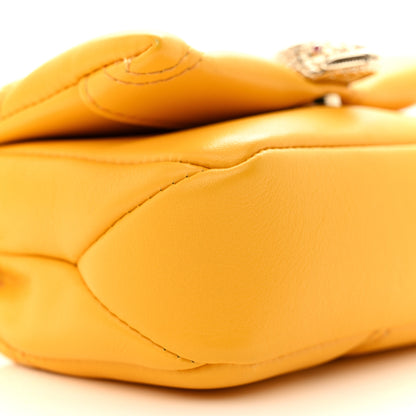 Bulgari Calfskin Serpenti Cabochon Micro Bag Yellow 9 of 10