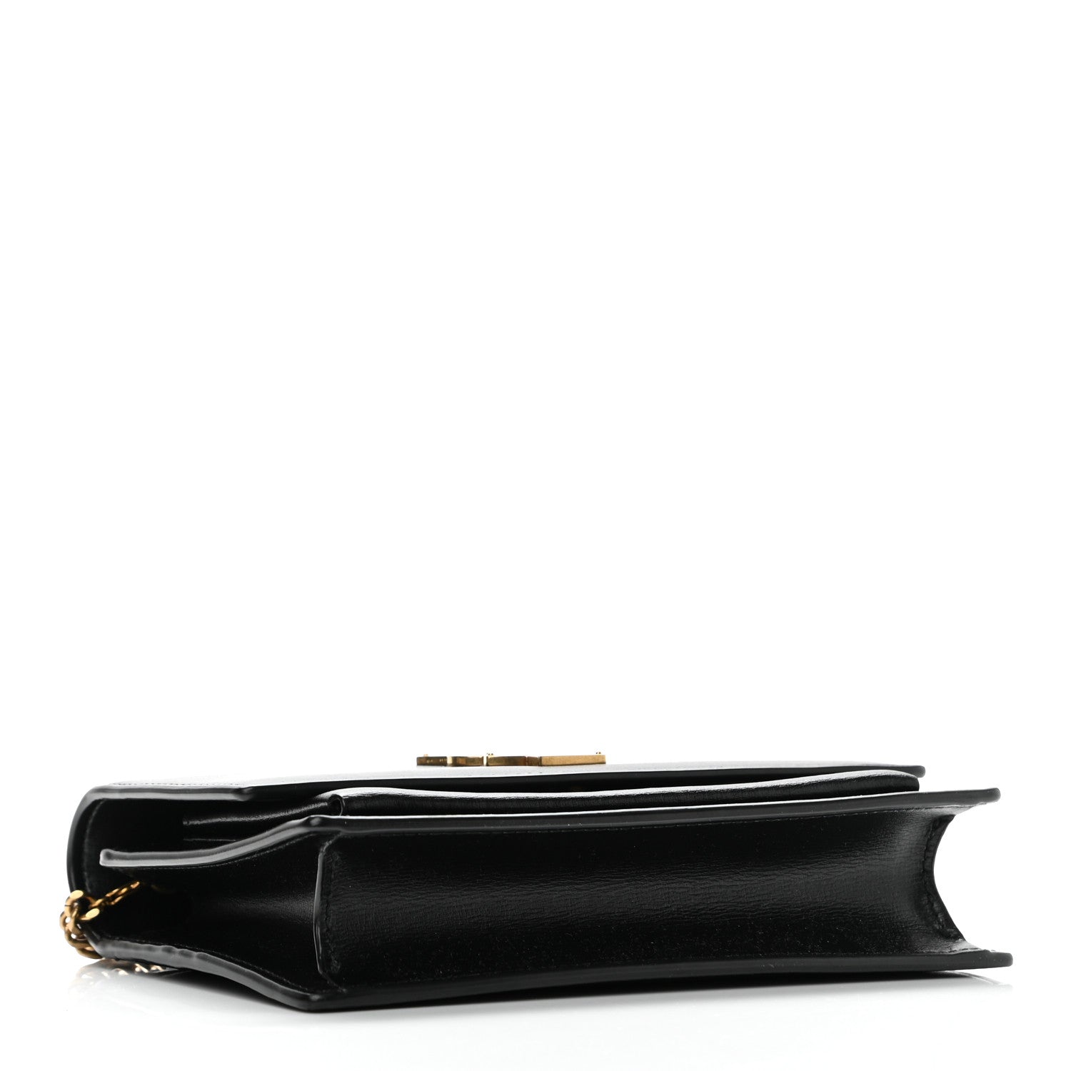 Saint Laurent Calfskin Monogram Sunset Chain Wallet Black 3 of 9