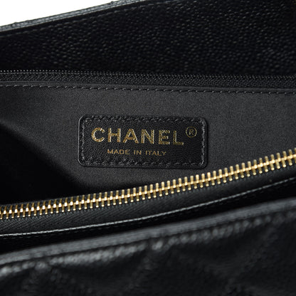 Chanel Caviar Quilted Grand Shopping Tote GST Black 6 of 10