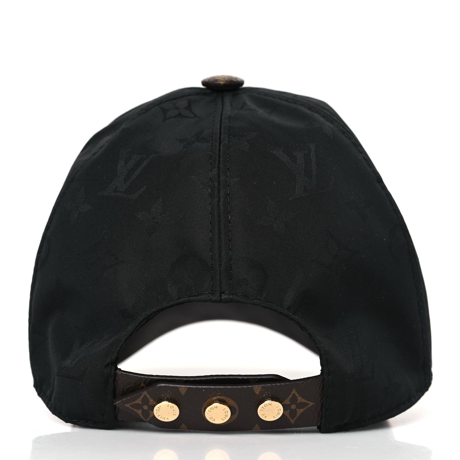 Louis Vuitton Polyester Silk Monogram LV Get Ready Cap M Black 5 of 8