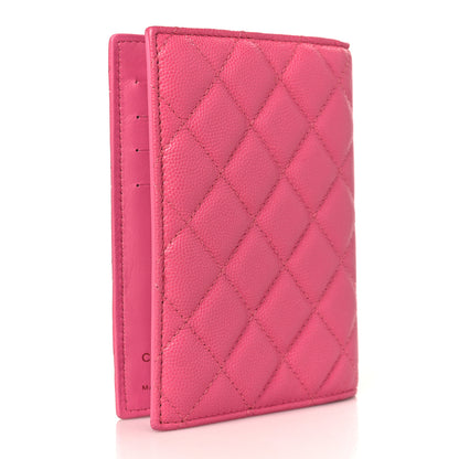 Chanel Caviar Quilted Passport Holder Pink 2 of 7