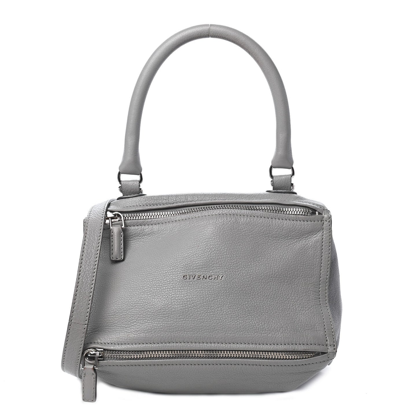 Sugar Goatskin Small Pandora Pearl Grey