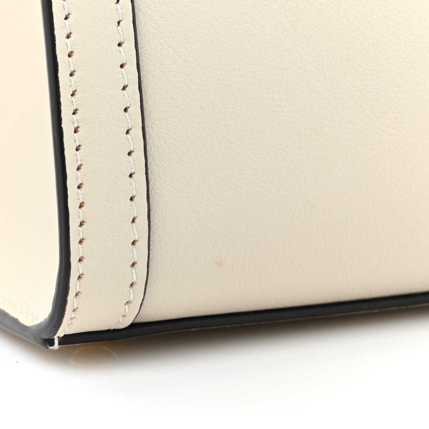 Wonka Grain Calfskin Mini Diana Tote Bag Mystic White Orange Fluo