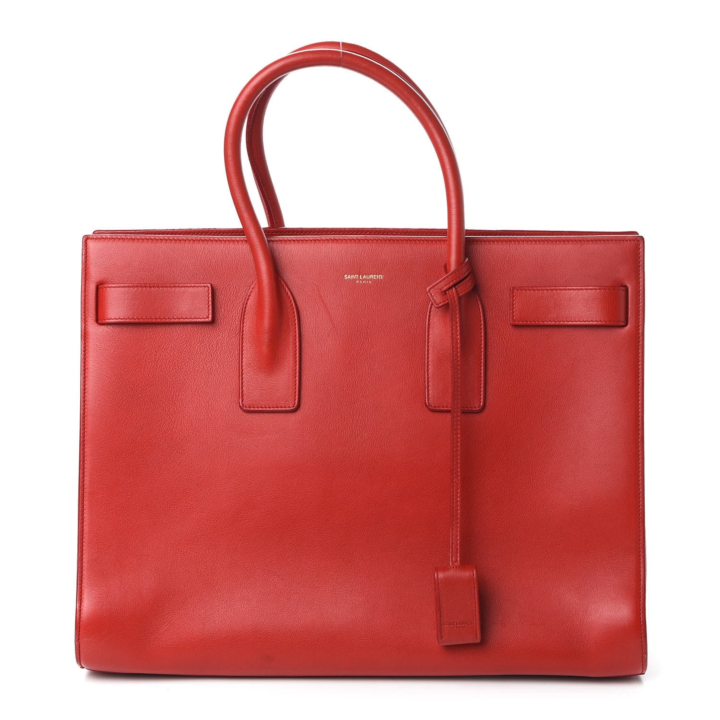 Calfskin Large Sac De Jour Lipstick Red