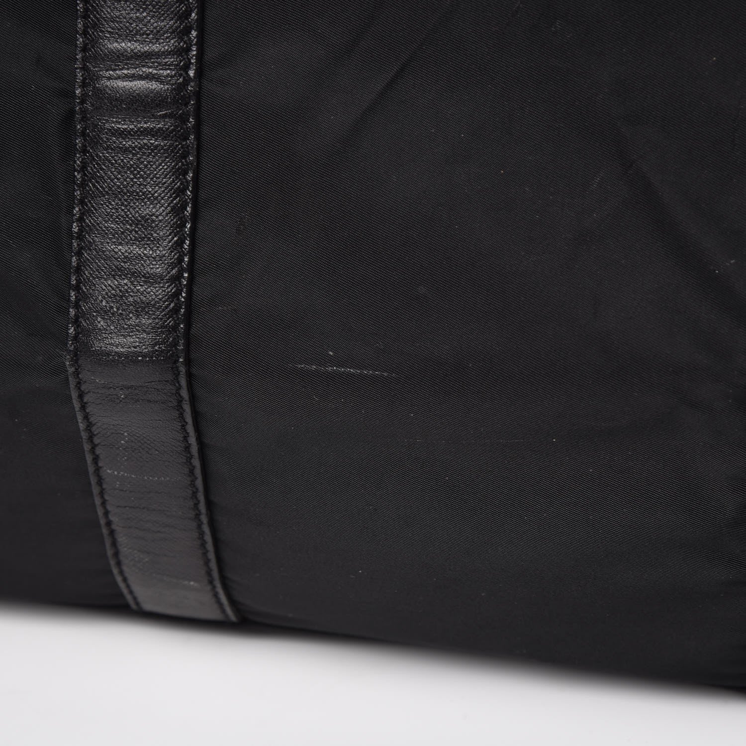 Prada Tessuto Nylon Saffiano Weekender Black 11 of 17
