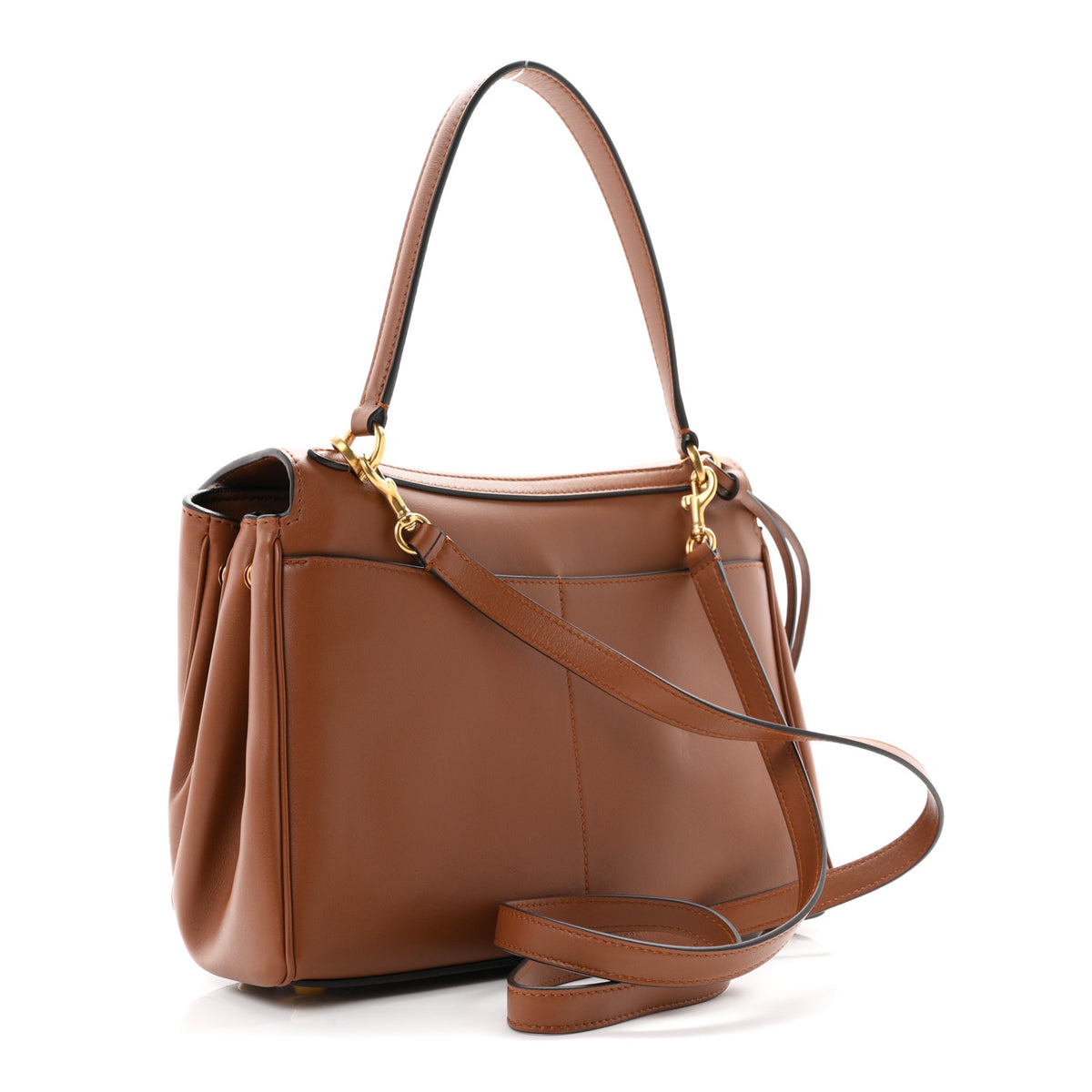 Balenciaga Natural Smooth Calfskin Small Rodeo Top Handle Handbag New Tan 3 of 9