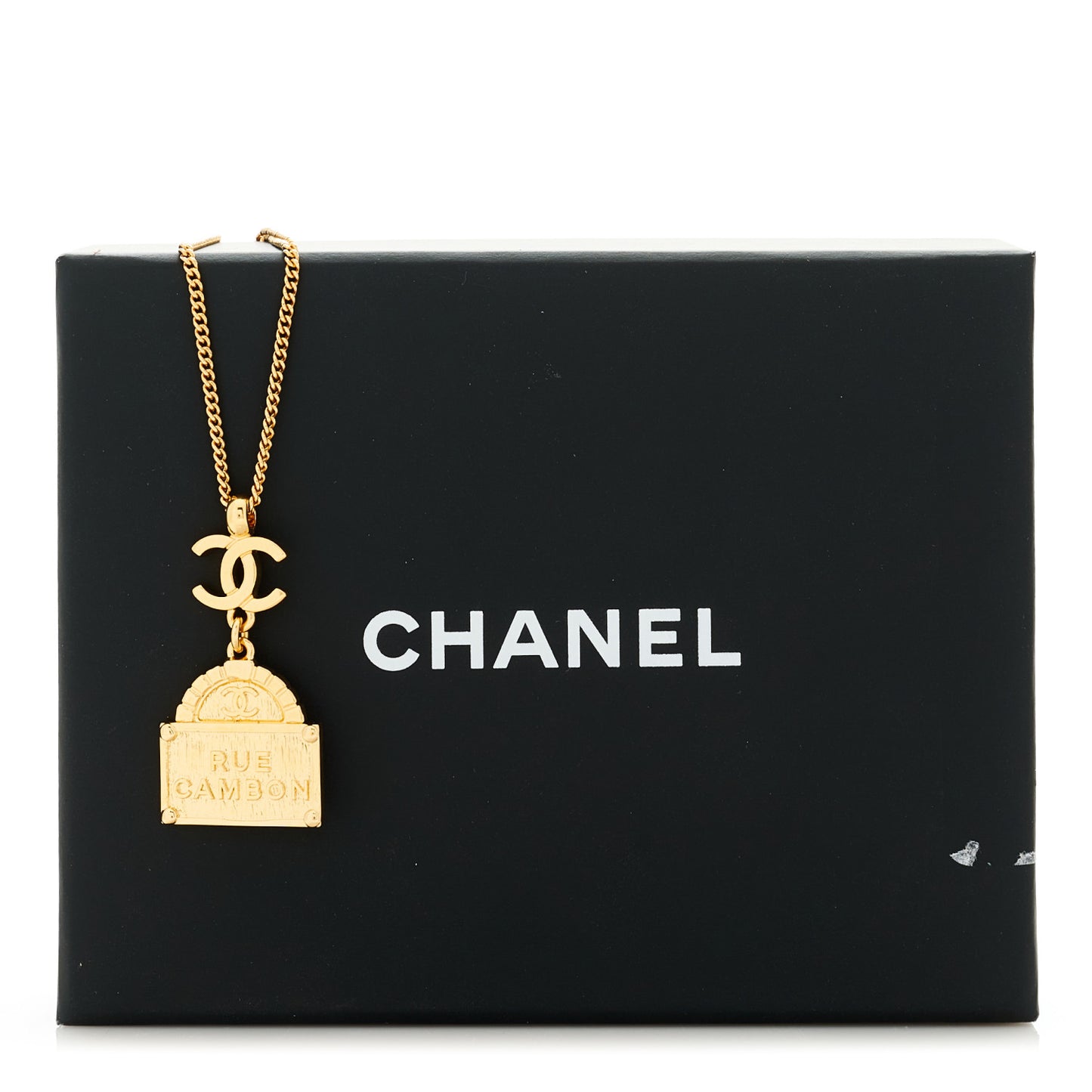 Metal CC Rue Cambon Necklace Necklace Gold