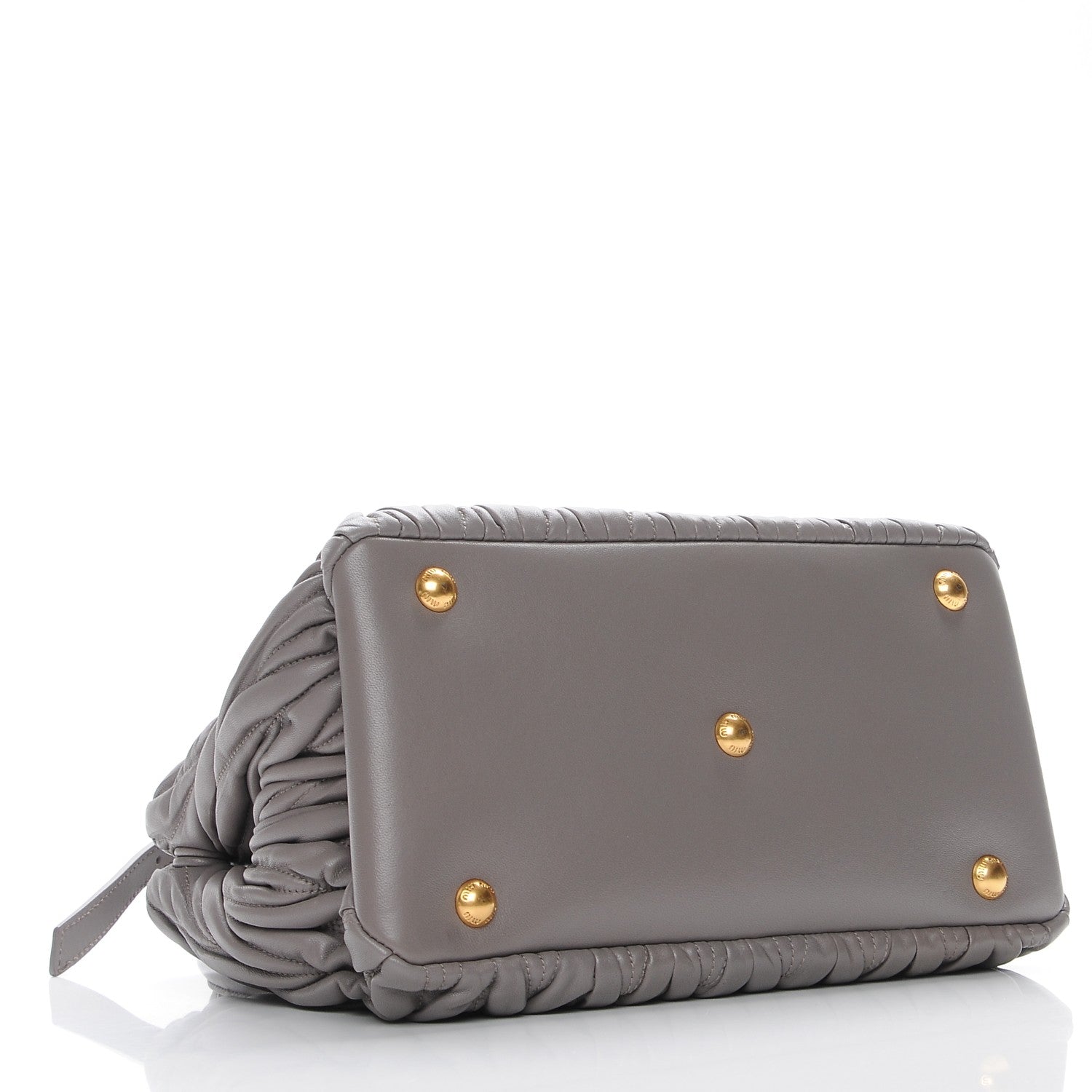 Miu Miu Nappa Matelasse Tote Argilla 5 of 8