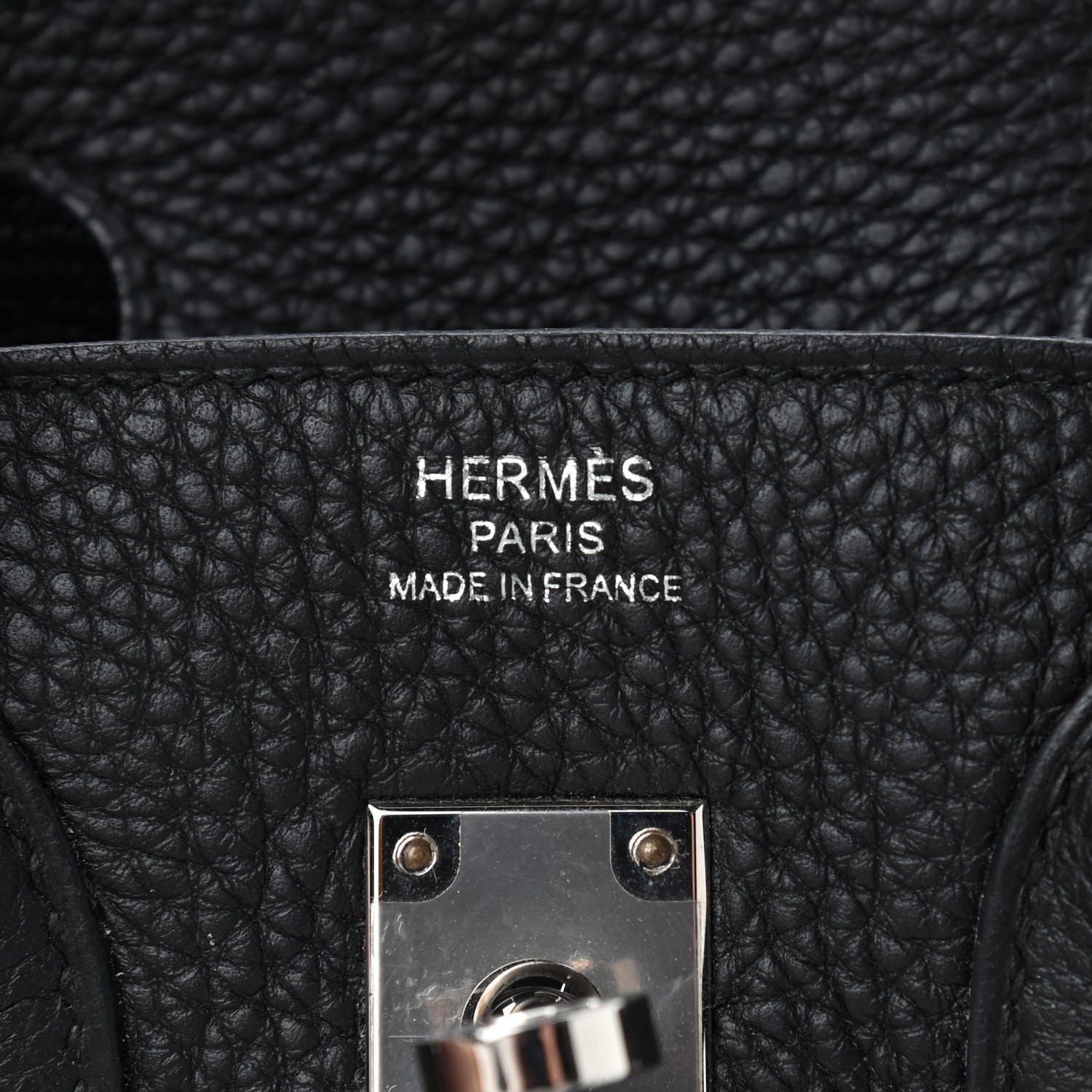 Hermes Togo Birkin 25 Black 8 of 10