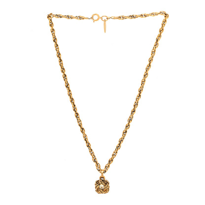Chanel Crystal Knot Pendant Chain Necklace Gold 3 of 6