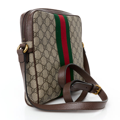 Gucci GG Supreme Monogram Web Small Ophidia Messenger Bag Brown 3 of 11
