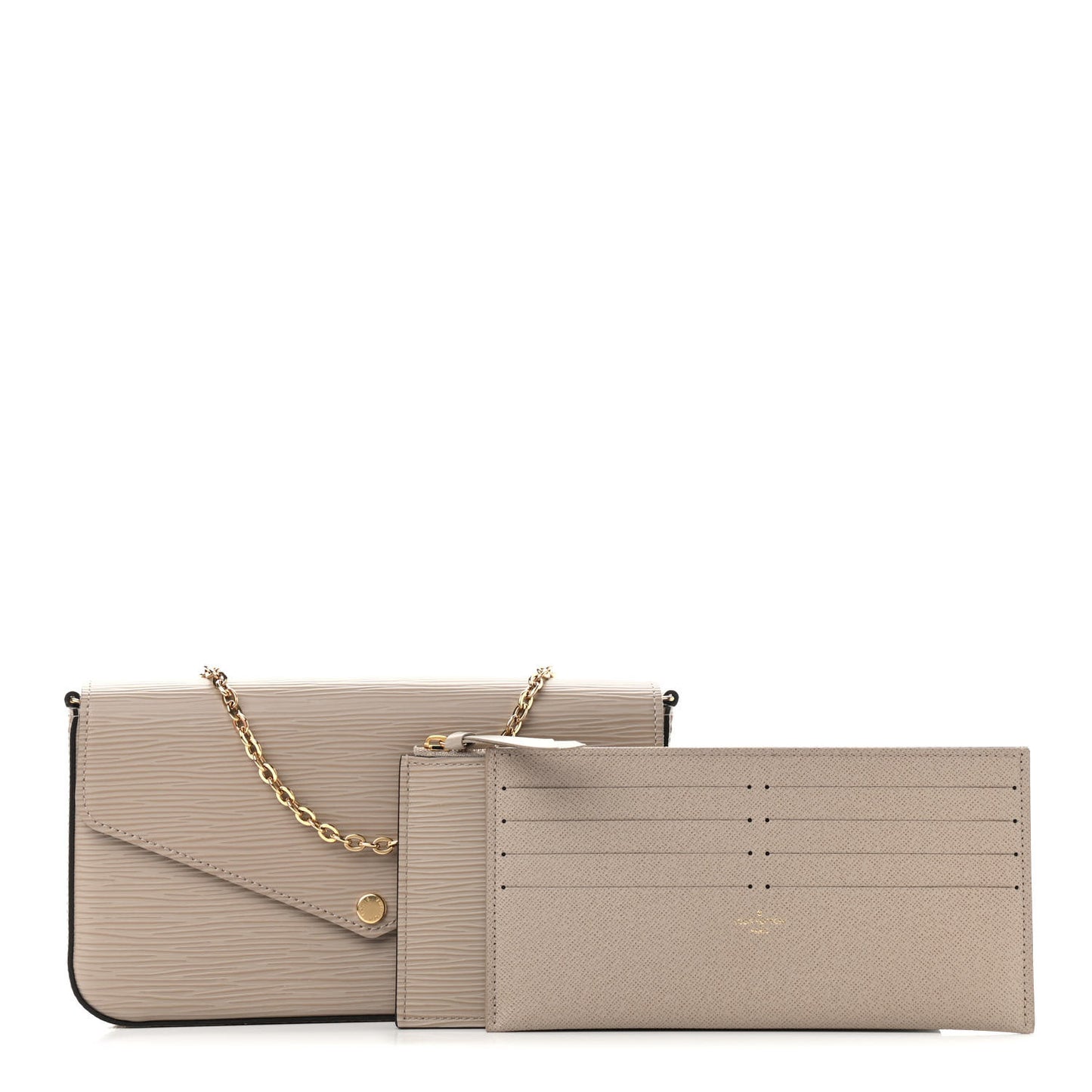 Epi Felicie Pochette Chain Wallet Galet