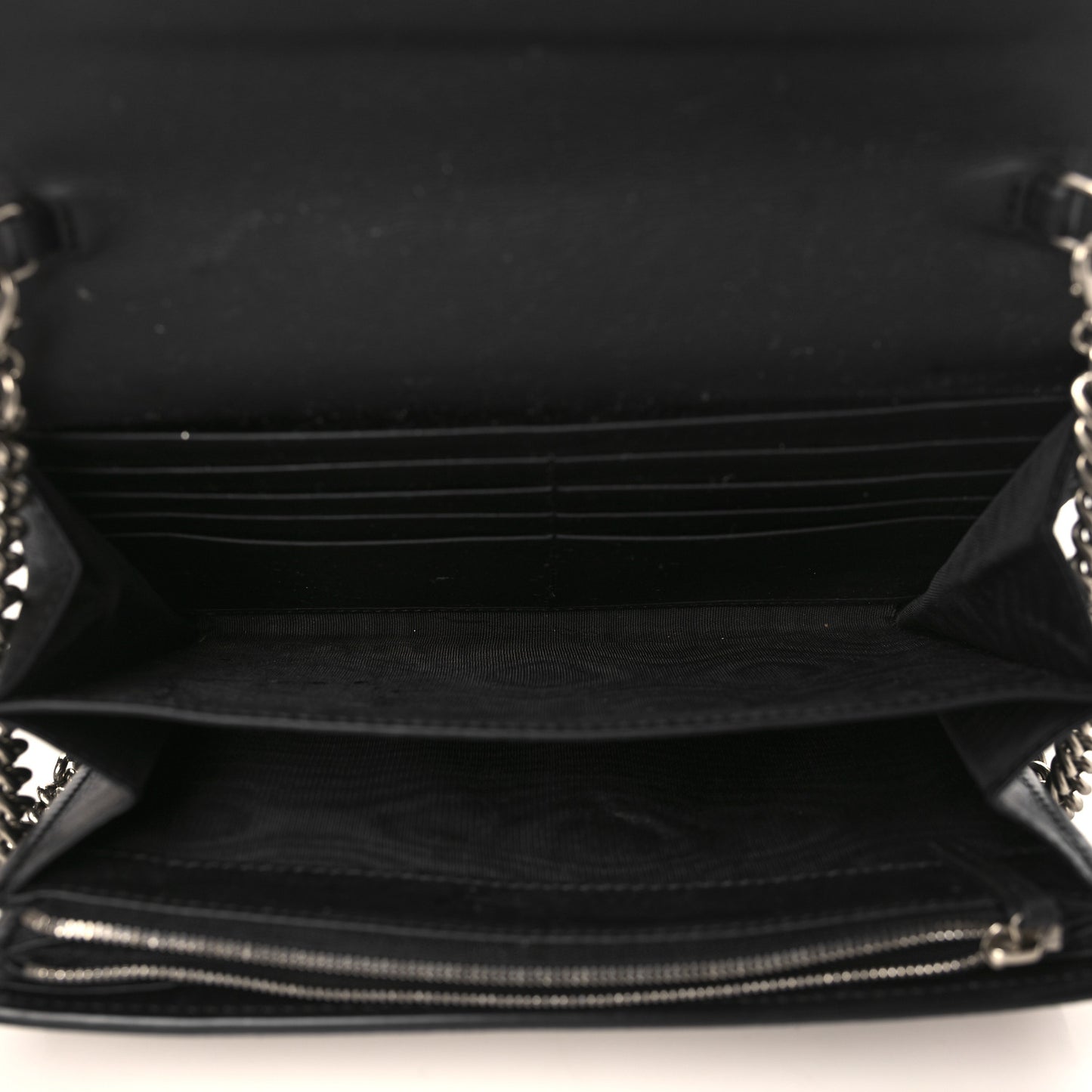 GG Supreme Monogram Mini Dionysus Chain Wallet Beige Black