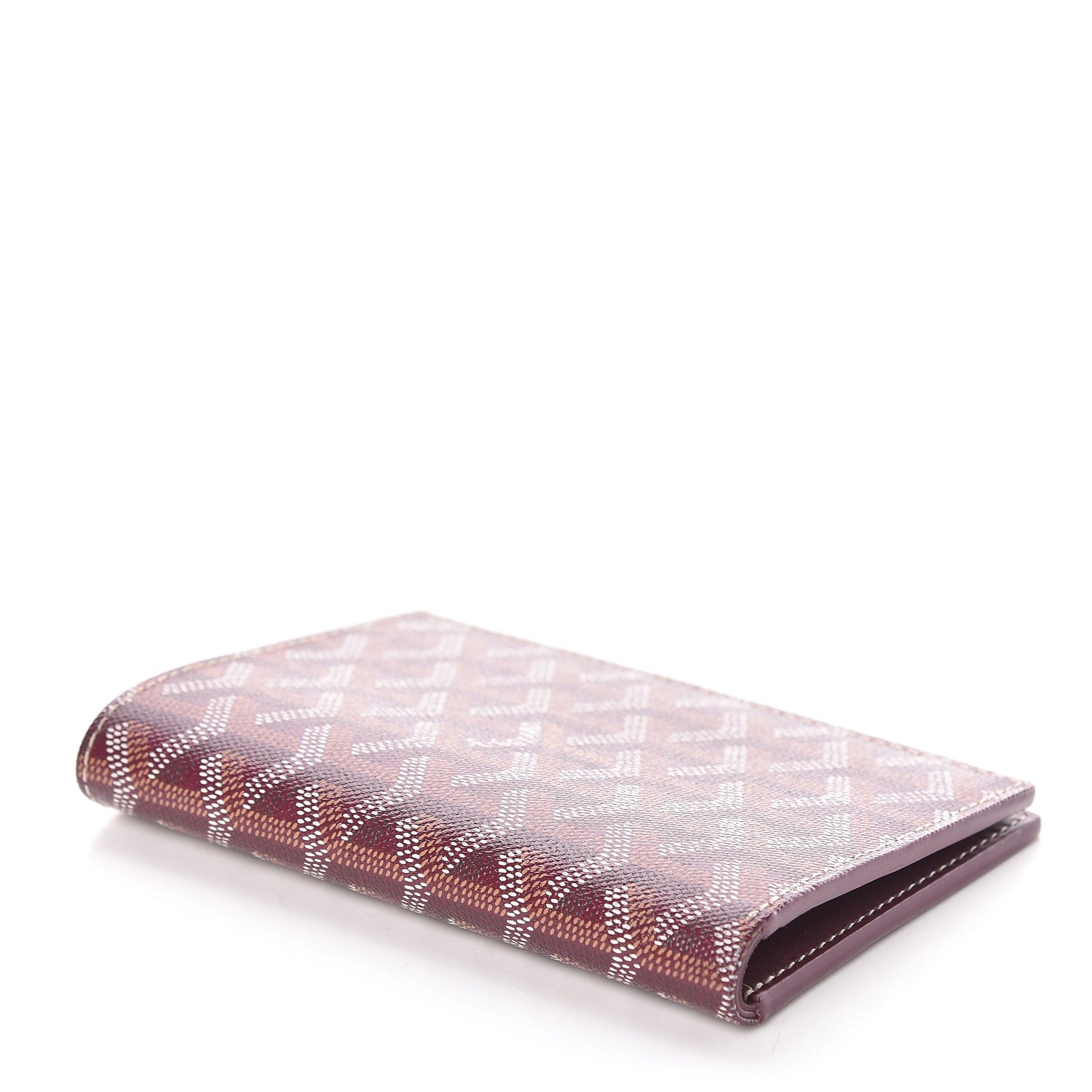 Goyard Chevron Bifold Wallet Burgundy 4 of 6