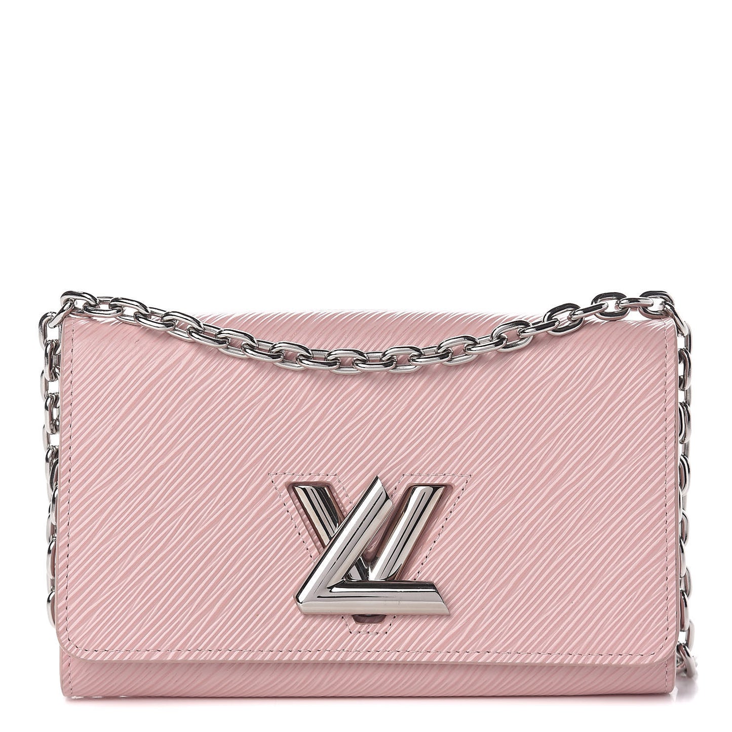 Epi Twist Chain Wallet Rose Ballerine