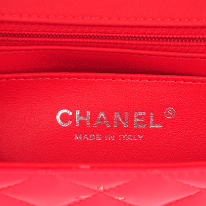 Chanel Patent Calfskin Quilted Mini Rectangular Flap Coral 6 of 8