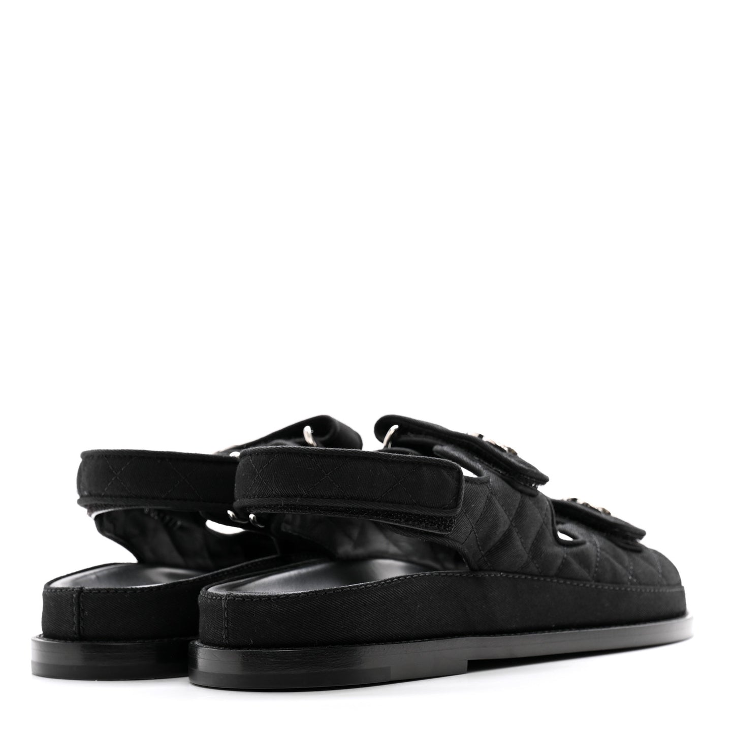 Mixed Fibers Velcro Dad Sandals 38 Black 38 Black