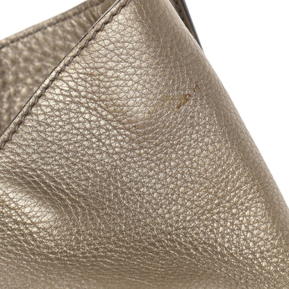 Gucci Metallic Pebbled Calfskin Large Soho Chain Shoulder Bag Golden Beige 14 of 16