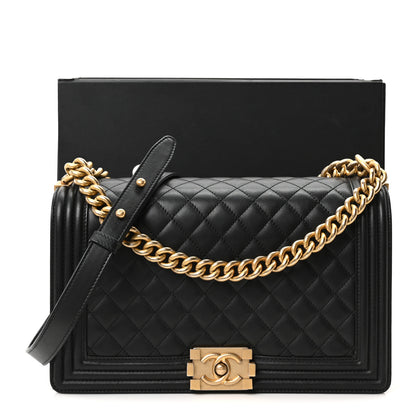 Chanel Calfskin Quilted New Medium Boy Flap Black 11 of 11