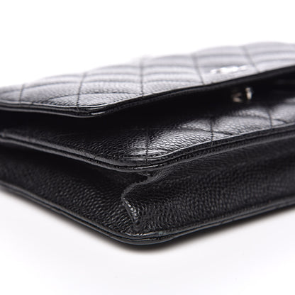 Chanel Caviar Quilted Wallet On Chain WOC Black 9 of 11