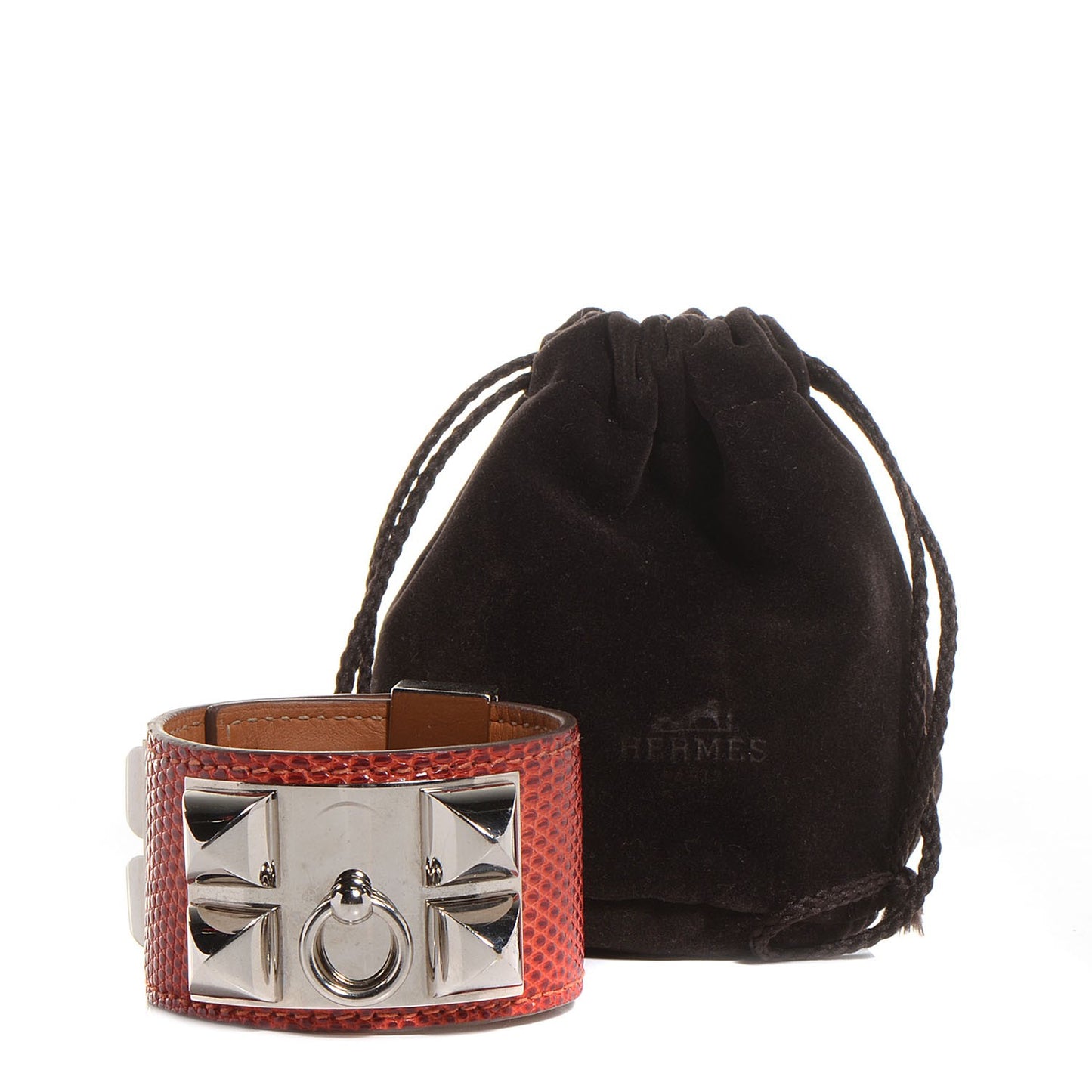 Lizard Collier De Chien CDC Bracelet Small Sanguine