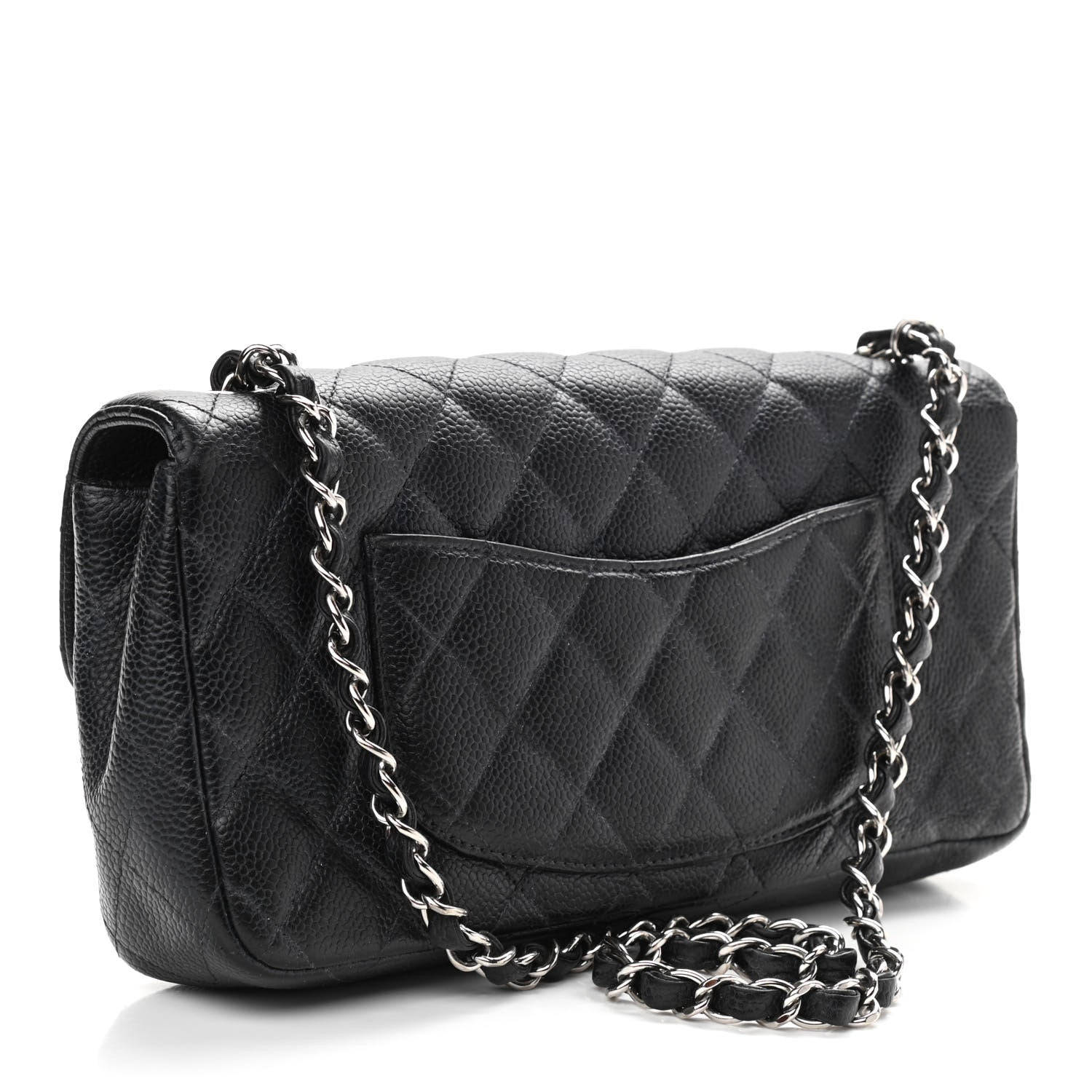 Chanel Caviar Quilted East West Flap Black 3 of 10