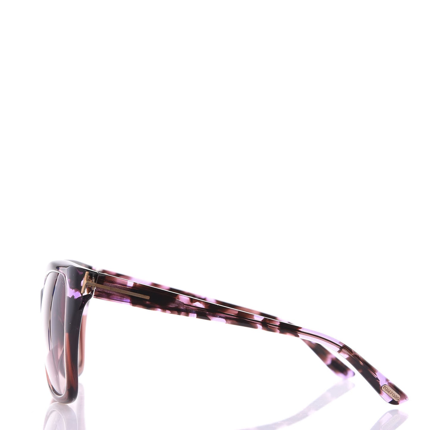 Carli Oversize Square Cateye Sunglasses TF295 Havana Purple