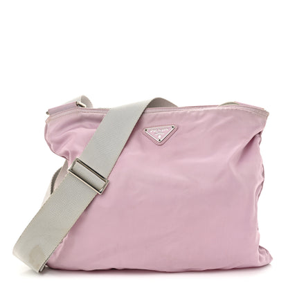 Prada Nylon Vela Sport Flat Messenger Bag Rosa 1 of 12