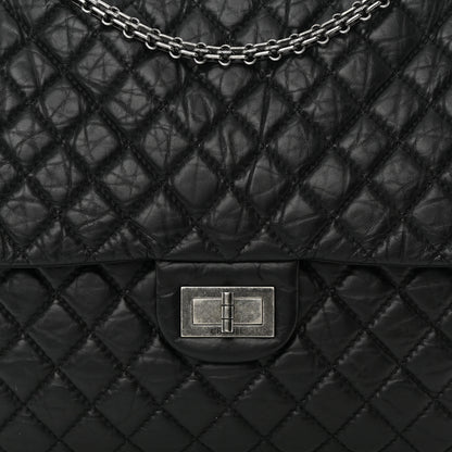 Chanel Aged Calfskin Reissue XL Maxi Flap Black 8 of 15