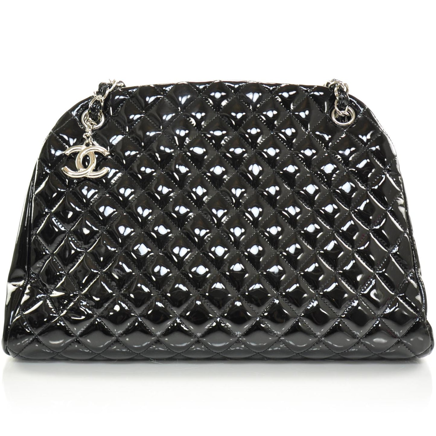 Patent Quilted Large Just Mademoiselle Black