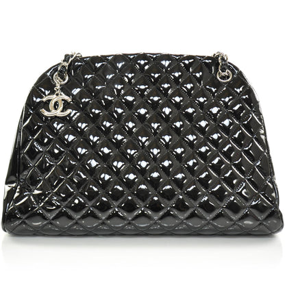 Chanel Patent Quilted Large Just Mademoiselle Black 1 of 10