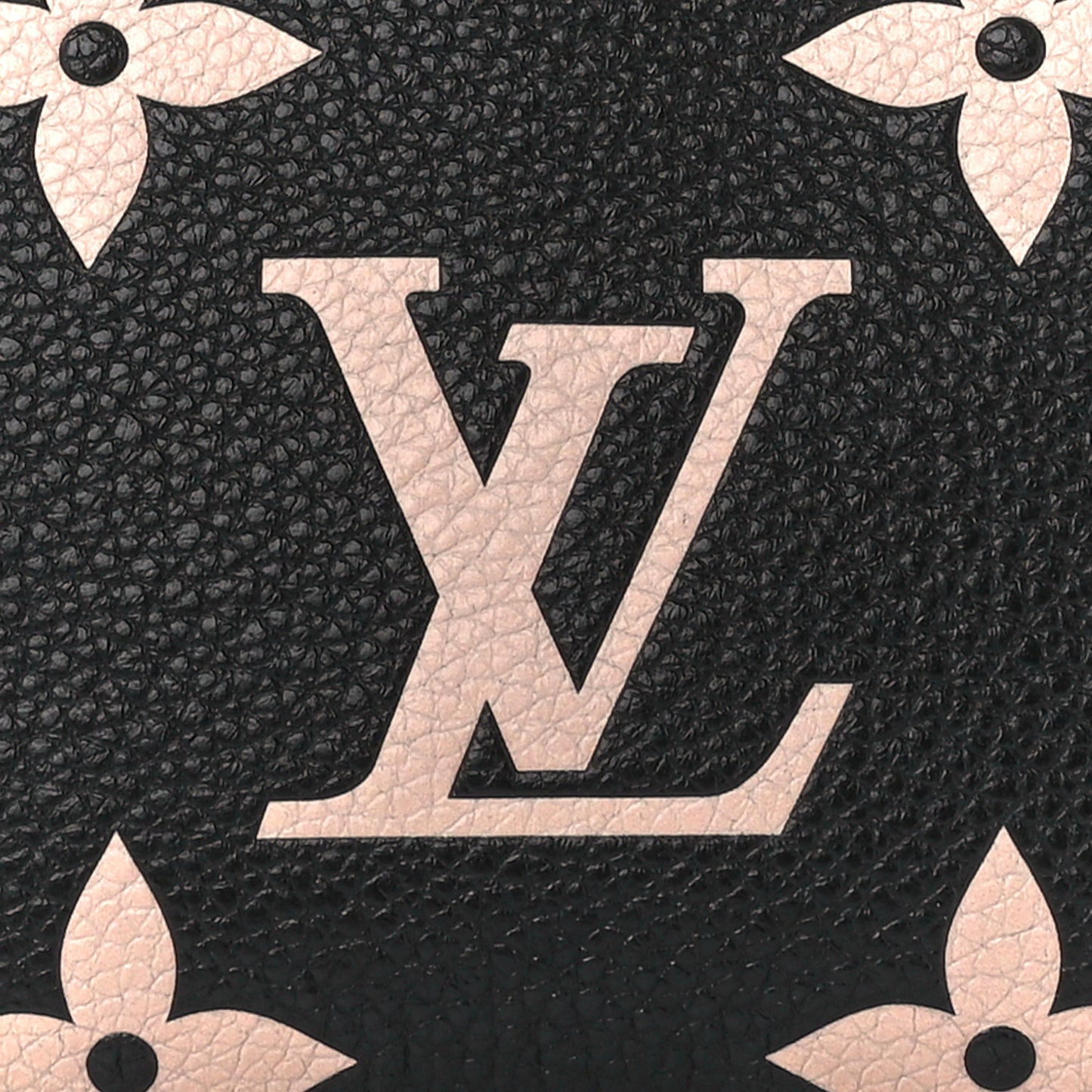 Empreinte Monogram Giant Cosmetic Pouch Black Beige