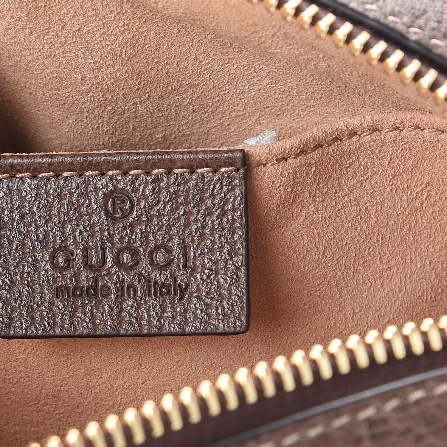 Gucci GG Supreme Monogram Web Mini Ophidia Shoulder Bag Brown 6 of 7