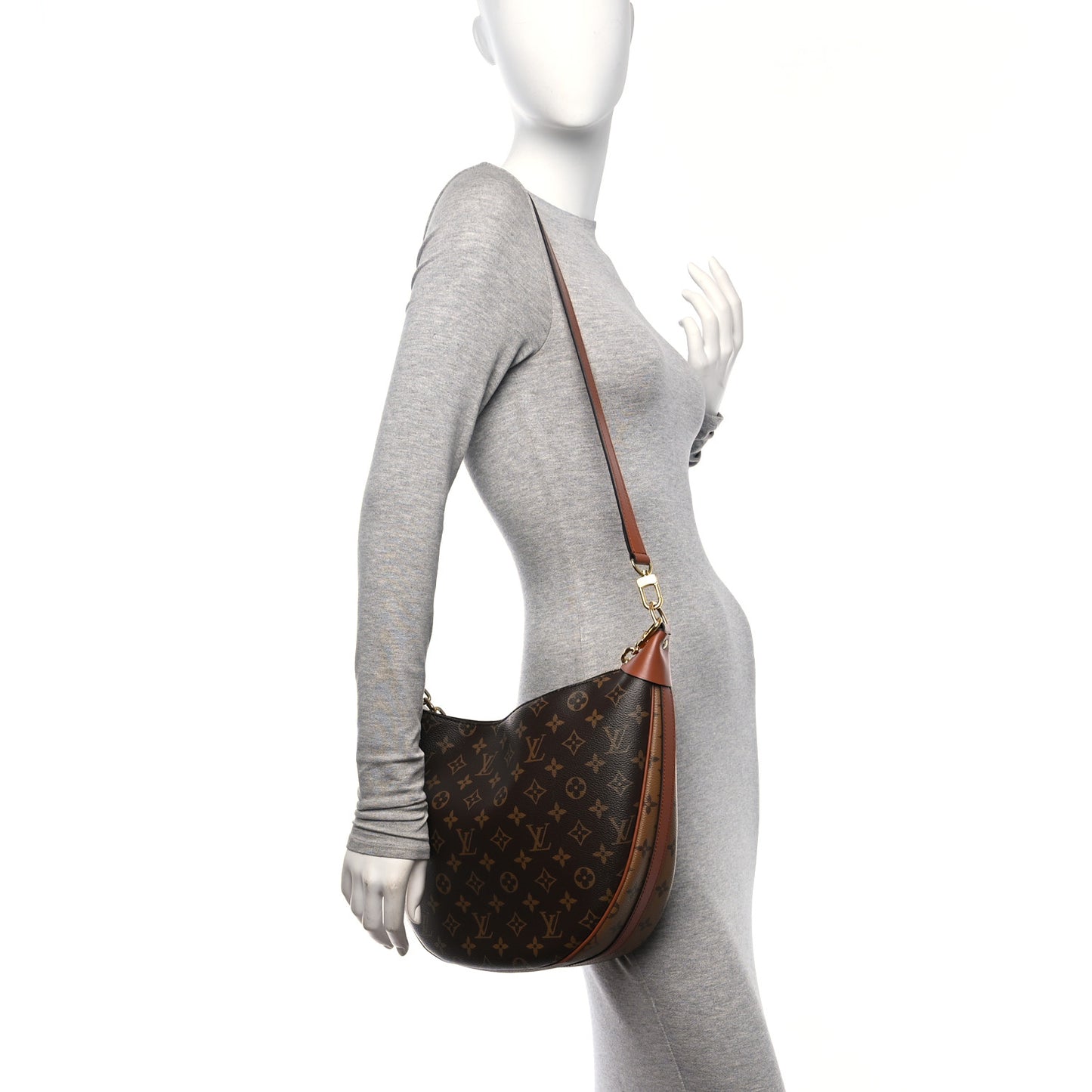 Reverse Monogram Loop Hobo