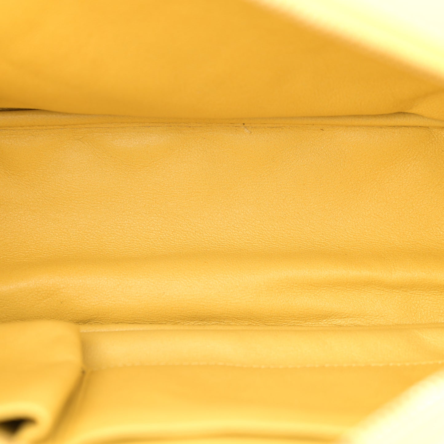 Calfskin Quilted Reissue Medium Camera Case  Yellow