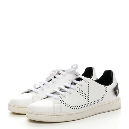 Valentino Garavani Calfskin Womens Backnet Sneakers 40 Black 3 of 10