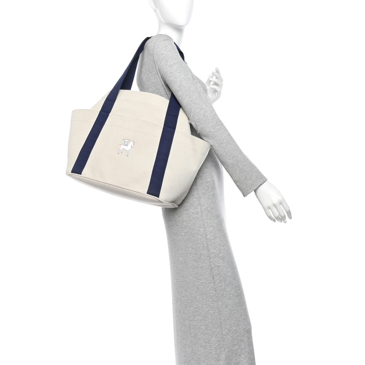 Hermes H Canvas Cabriole Nappy Bag Gris Perle 2 of 13
