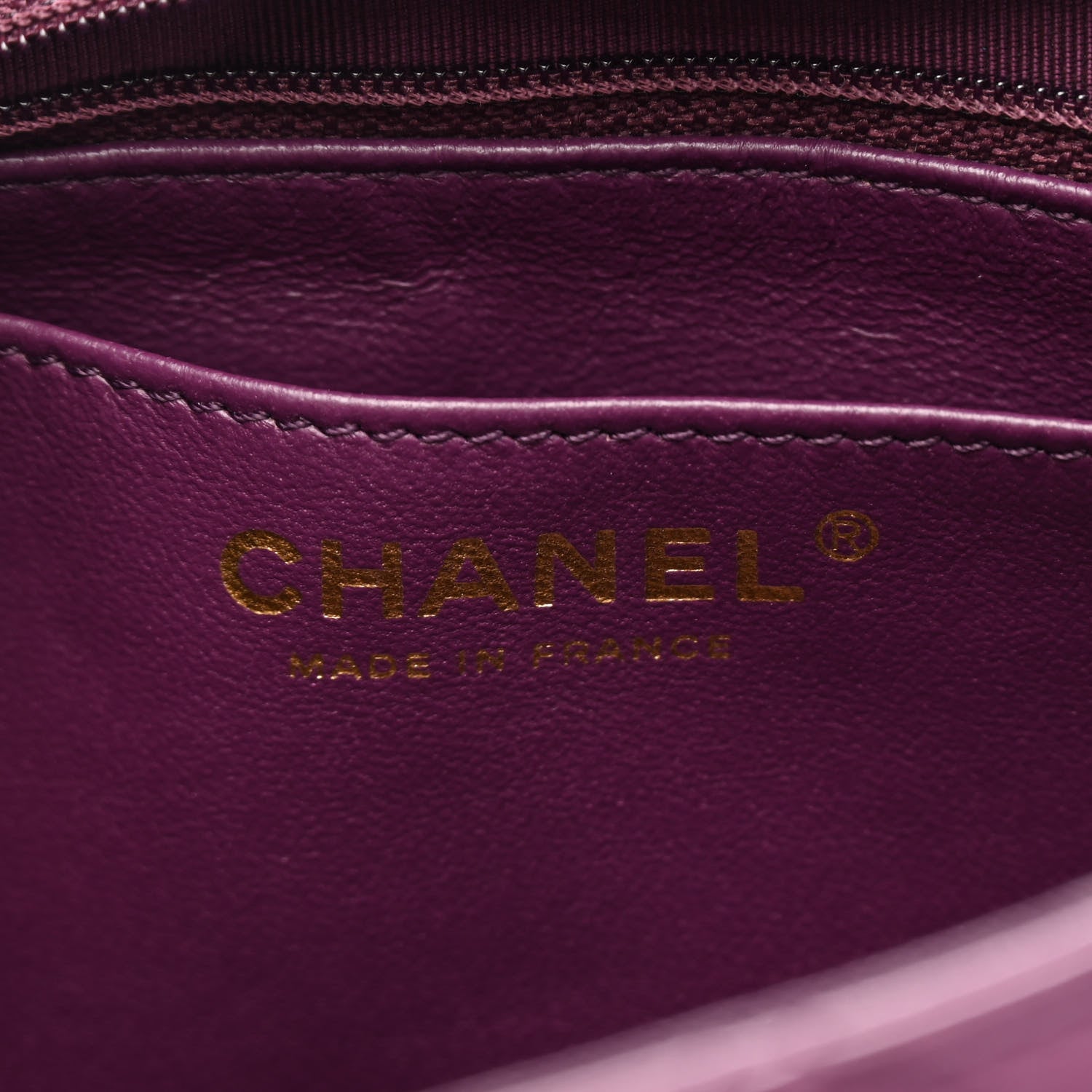 Chanel Lambskin Quilted Jumbo Single Flap Purple 6 of 9