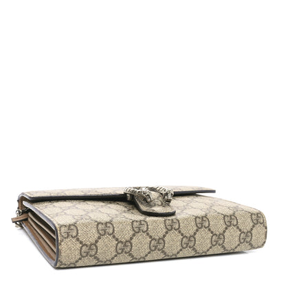 Gucci GG Supreme Monogram Mini Dionysus Chain Wallet Beige Taupe 4 of 10