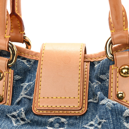 Louis Vuitton Monogram Denim Pleaty Blue 8 of 12