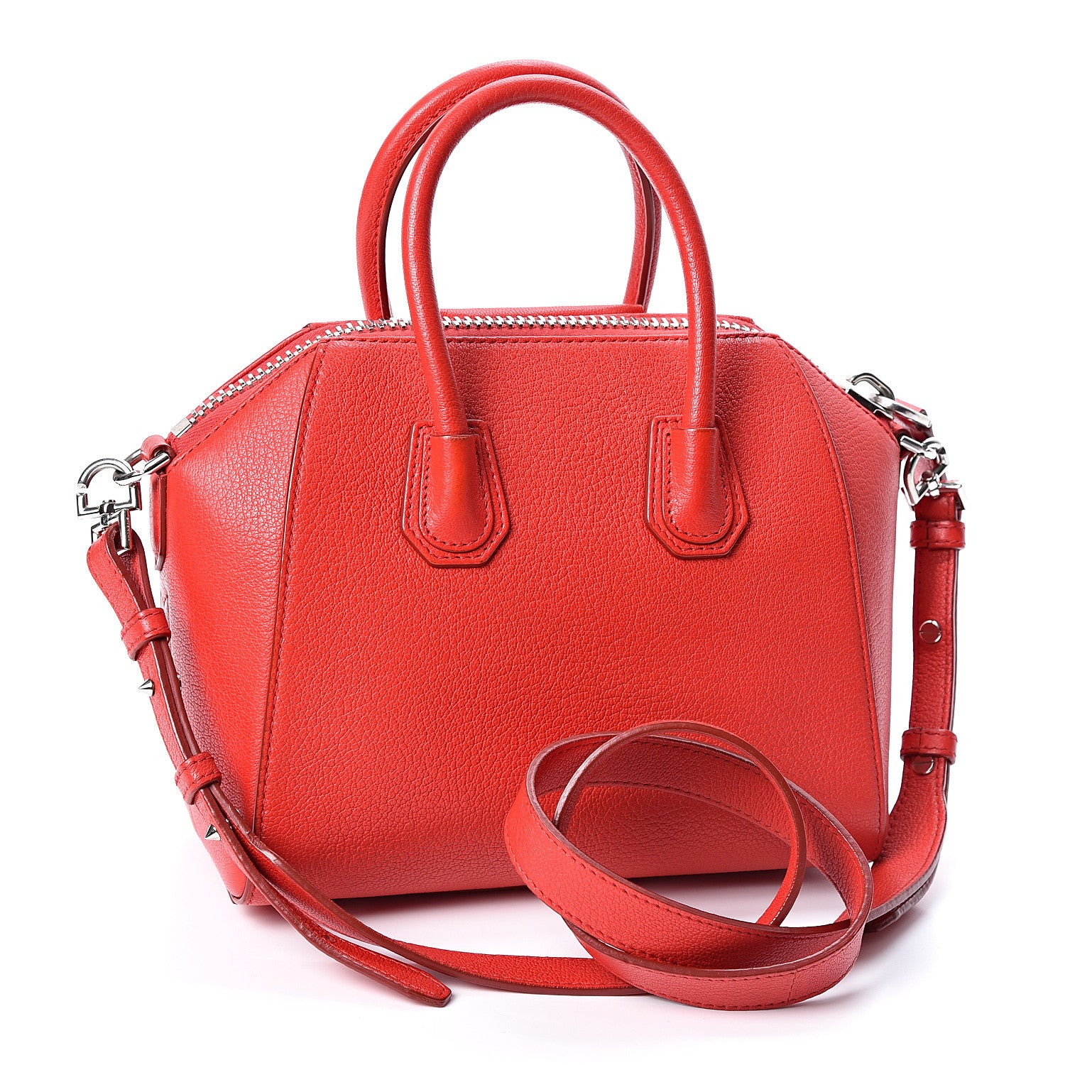 Givenchy Sugar Goatskin Mini Antigona Medium Red 2 of 9