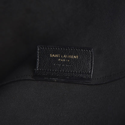 Saint Laurent Calfskin Large Shopping Tote Black 7 of 10