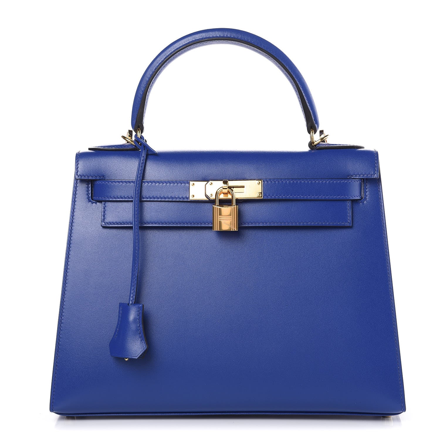 Hermes Tadelakt Kelly Sellier 28 Bleu Electrique 1 of 33