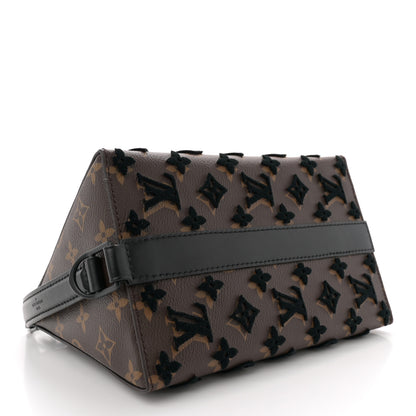 Louis Vuitton Monogram Tuffetage Triangle Messenger Black 4 of 11