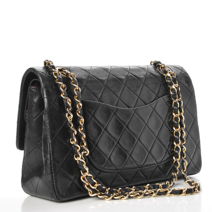 Chanel Lambskin Quilted Medium Double Flap Black 3 of 8